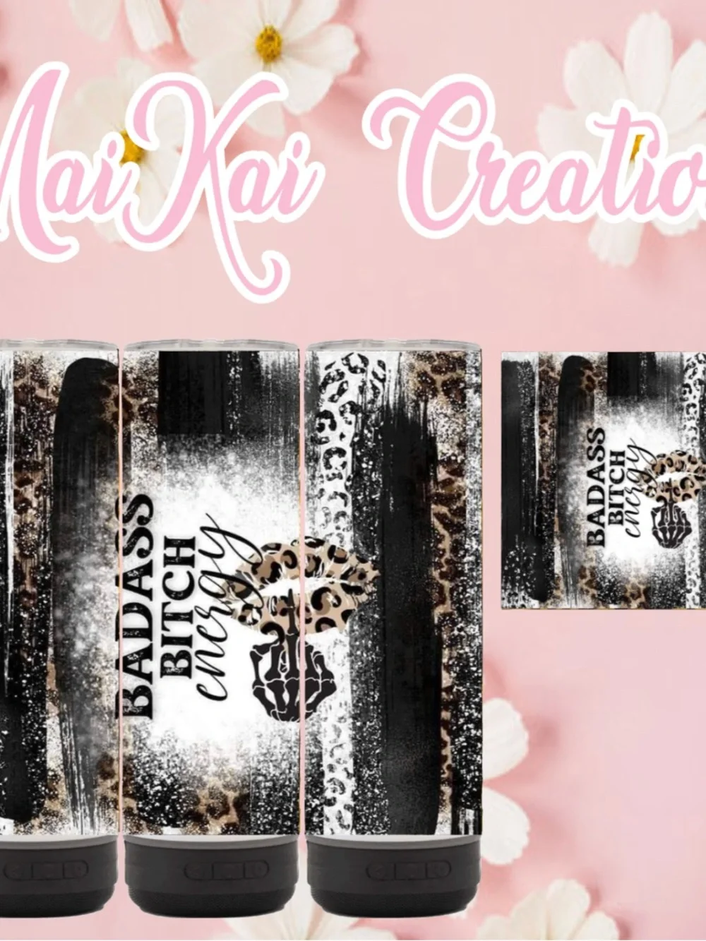 Energy Leopard custom speaker Tumbler